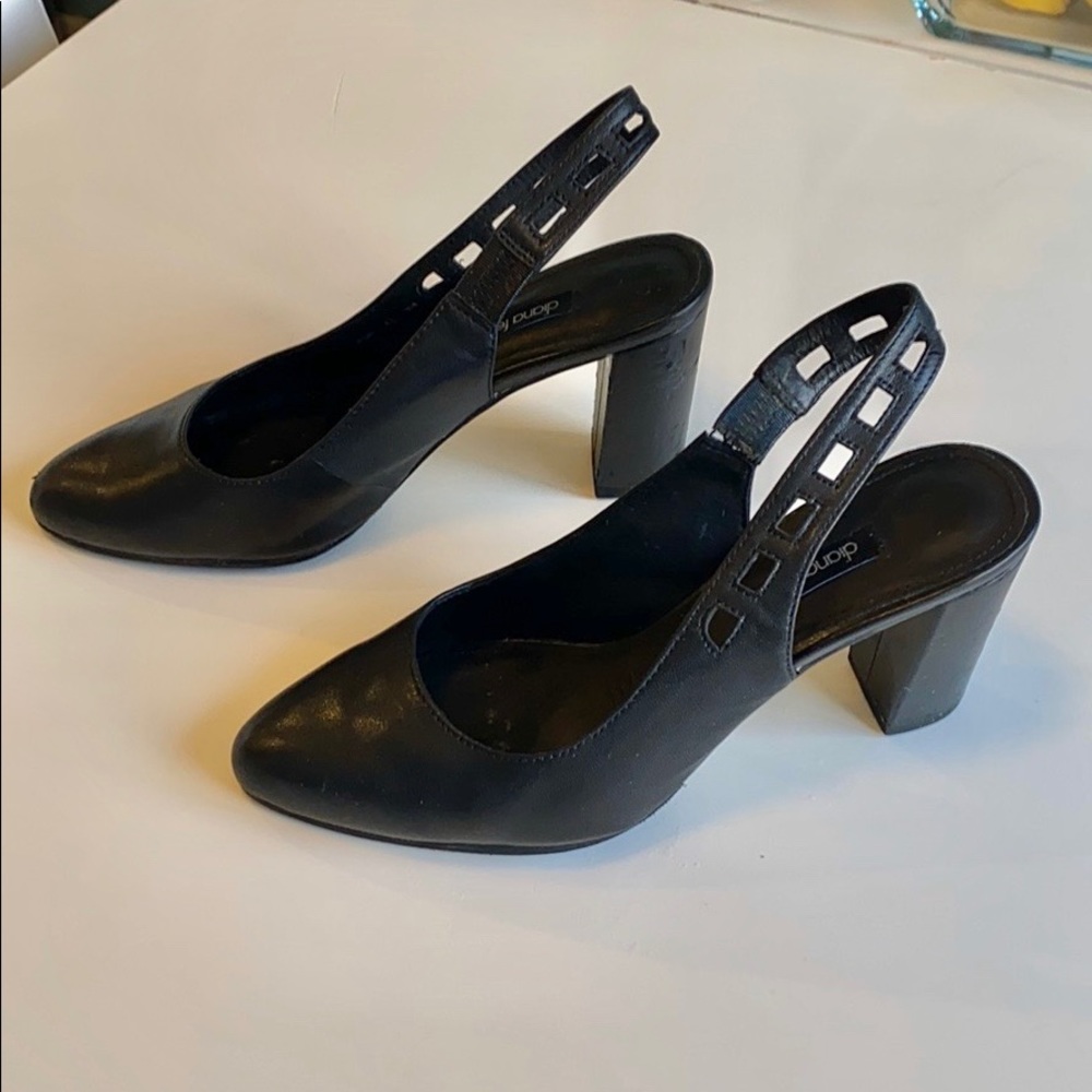 Diana Ferrari leather black shoes